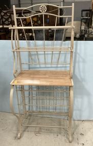 White Metal Bakers Rack 65