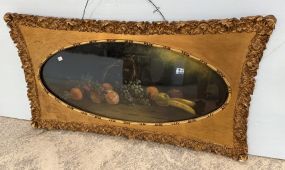 VTG Gold Framed Oval Still Life Print  48