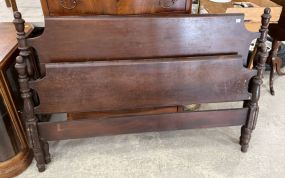 Late 20th Century Mahogany Full Size Bed