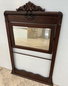 Victorian Mahogany Washstand Mirror