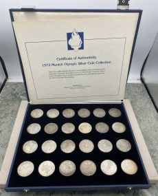 1972 Munich Olympic Silver Coin Collection of 24 Coins