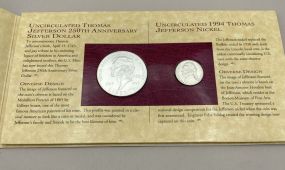 Thomas Jefferson Coinage & Currency Set