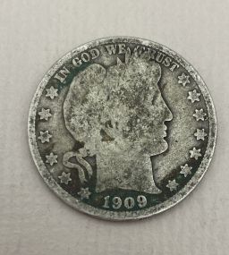 1909 USA Barber Half Dollar