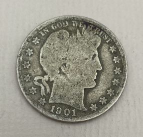 1901-O USA Barber Half Dollar