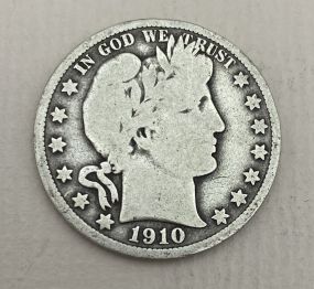 1910 USA Barber Half Dollar