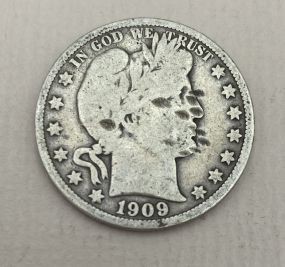 1909 USA Barber Half Dollar
