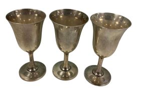 18.060 ozt Three Wallace Sterling Goblets 7