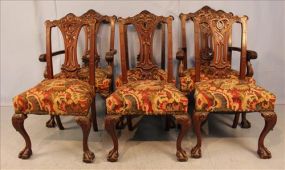 Early mahogany Chippendale dining chairs