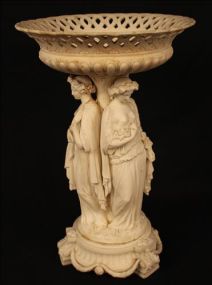 Parian centerpiece with women figurals