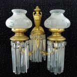 Set of 4 wall sconces by Caldwell, 14 in. T.