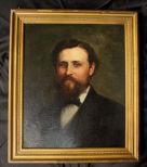 Oil on canvas of Confederate Civil War General