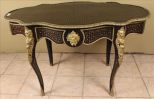 French Bulle center table with bronze decoration