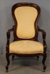 Rosewood parlor arm chair by J.H. Belter