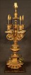 Bronze candelabra made into lamp