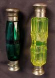 Pair of Victorian perfume bottles