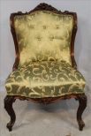 Rosewood French wing back chair