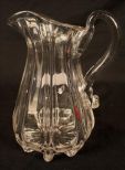 Early hand blown pitcher, 9 in. T.