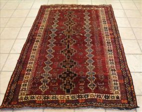 12j Persian area rug, 4 ft. 11 in. x 7 ft. 6 in.