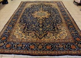 12l Blue Persian oriental rug, 9 ft. 6 in. x 14 ft. 7 in.
