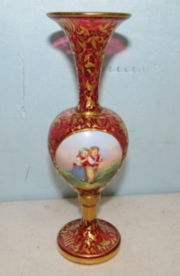 Moser Hand Painted Vase