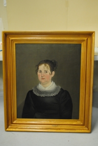 JOHN W. PARADISE (American. 1809-1862); Portrait of Elizabeth Sanger; oil on canvas