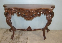 Reproduction Carved Mahogany Wall Console