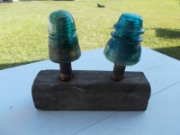 Vintage Blue Insulators