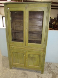 Primitive Painted Pie Safe Cabinet