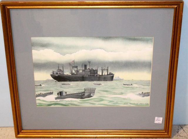 Watercolor of USS Florence Nightingale