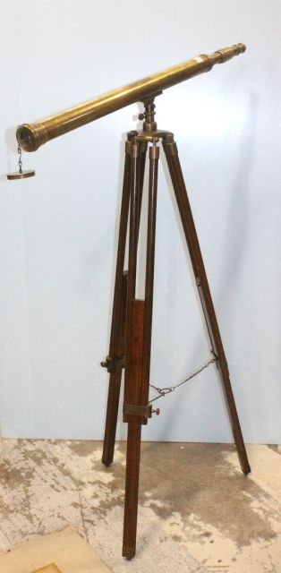 Antique Brass Telescope