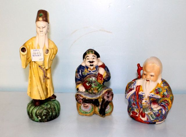 Three Chinese Porcelain Figurines