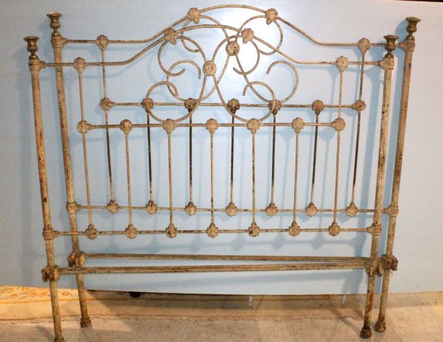 Painted Iron Vintage Bed