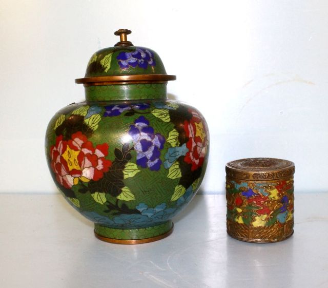 Two Cloisonne Jars