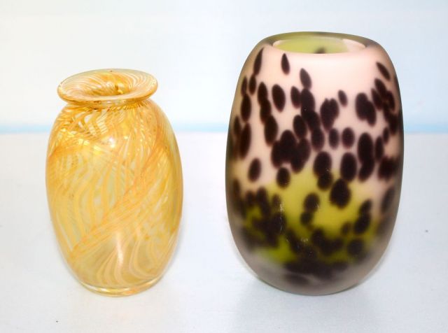 Two Art Glass Vases