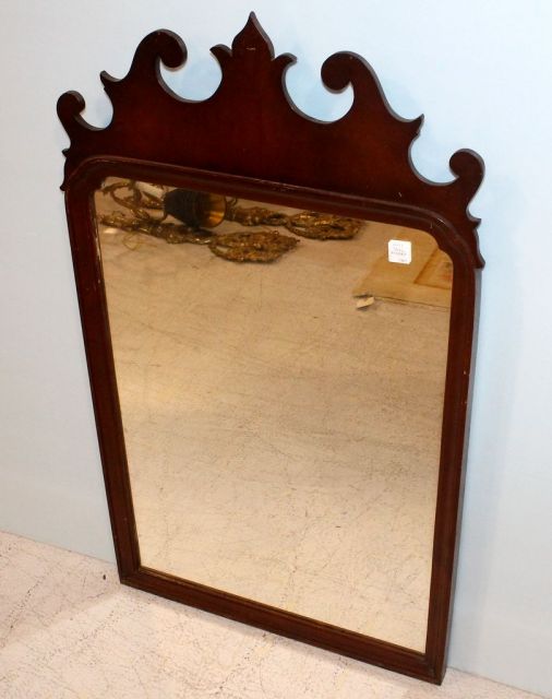 Early 20th Century Chippendale Style Mahogany Mirror