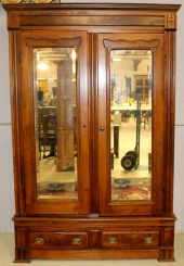 Early 20th Century Walnut Wardrobe