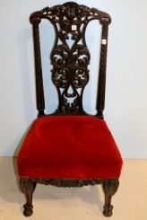 Heavily Carved Flemish Side Chair