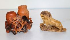 Two Chinese Soapstone Pieces