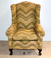 Flame Stitch Wing Chair