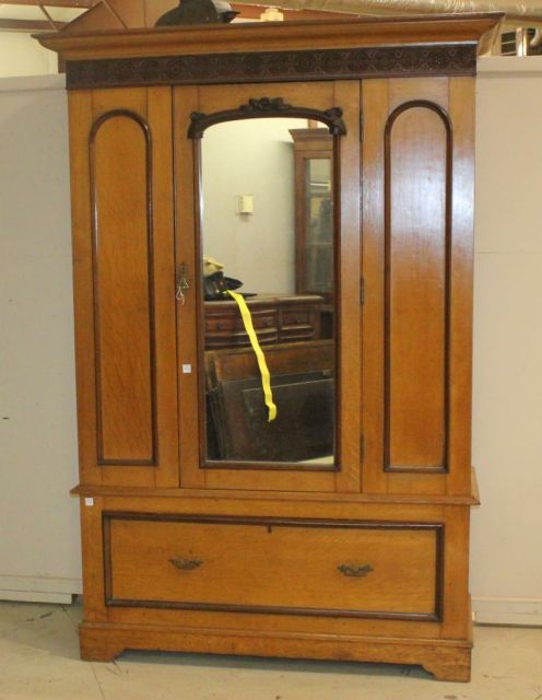 Rare Chestnut and Walnut Trim Wardrobe