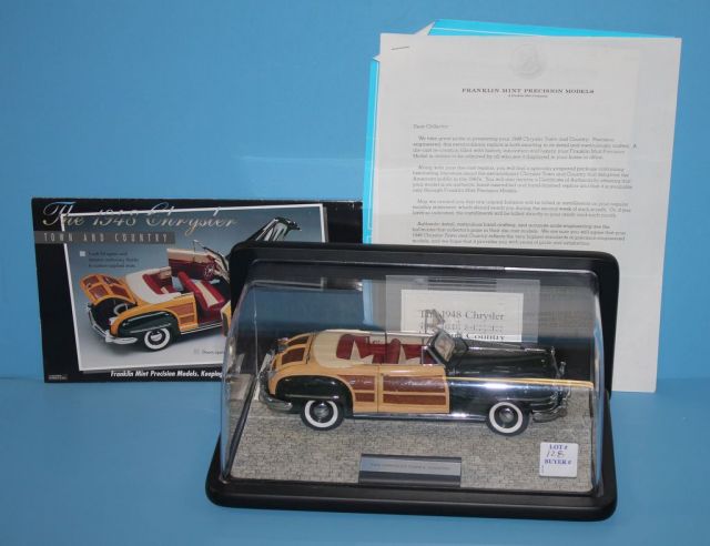 Franklin Mint 1948 Chrysler Town and Country Die Cast