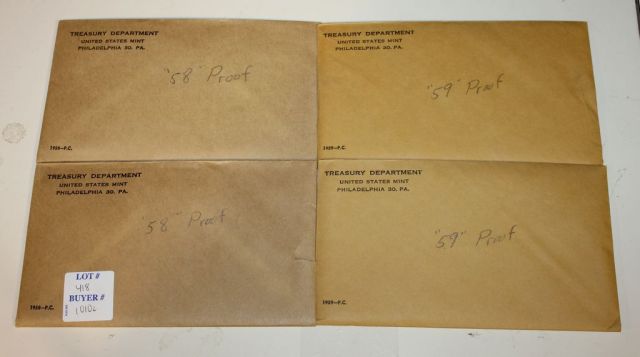 1958-1959 Treasury Department Proof Sets