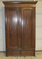 Walnut Eastlake Armoire