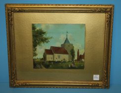 Oil on Canvas of Luddesdown (Kent) Village Church