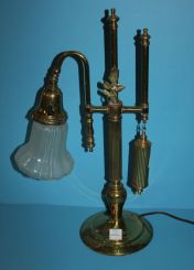 Brass Desk Top Bridge Lamp