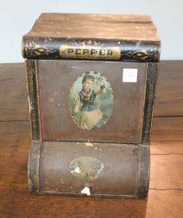 Large 19th Century Dated 1880 Tin for Pepper