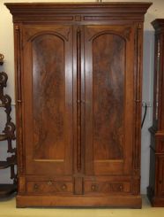 Burl Walnut Victorian 2 Door Armiore