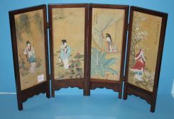 Early 20th Century Oriental Table Screen