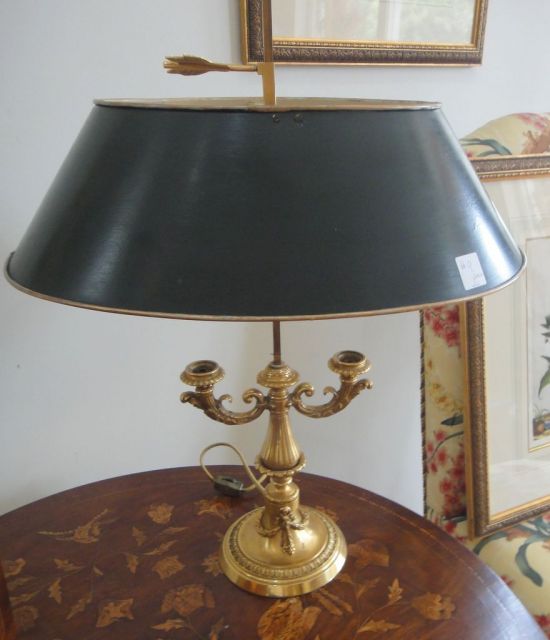 Pair of Very Fine Gilt Bronze Buillote Lamps