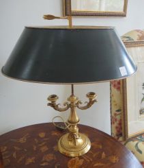 Pair of Very Fine Gilt Bronze Buillote Lamps